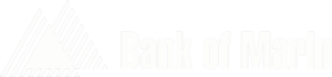 Bank of Marin Logo, white